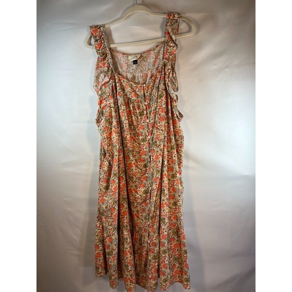 UNIVERSAL THREADS WOMENS SZ 3X SLEEVELESS FLORAL PRINT DRESS